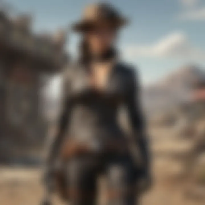 Detailed view of a classic gambler outfit featuring vests and accessories