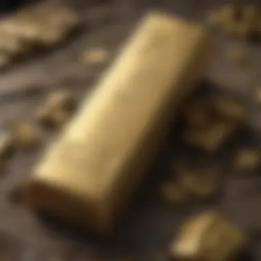 Gleaming Gold Bar Close-Up