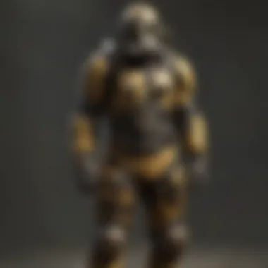 Protective Features of Hazmat Suits Detailed view of a hazmat suit featuring protective elements