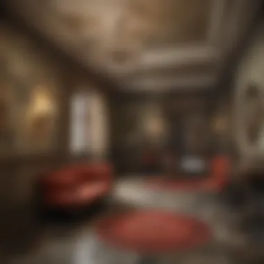 The Elegance of Decay: Hotel Monte Carlo Suite A luxurious suite showcasing the remnants of opulence in a post-apocalyptic setting