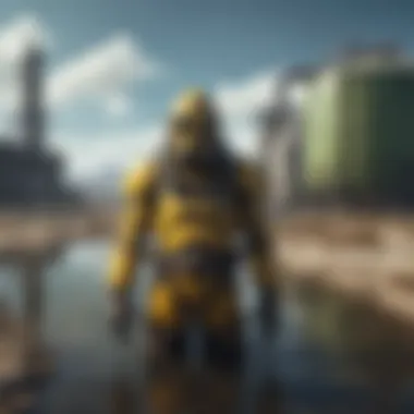 Radioactive Water Treatment Facility Visual representation of a radioactive water treatment facility