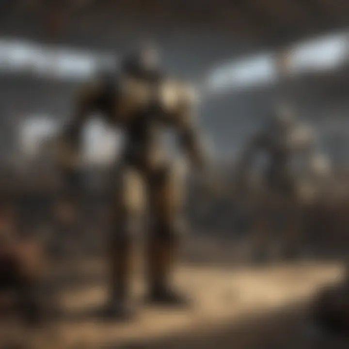 Factions interacting within the confines of Hugo Salvage Yard