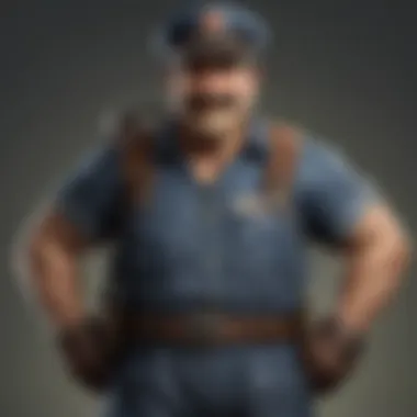 Iconic plumber character from Mario Bros