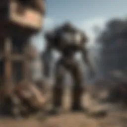 Urban landscape with scrap metal collection points