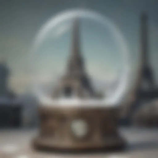 Intricate Snow Globe with Eiffel Tower