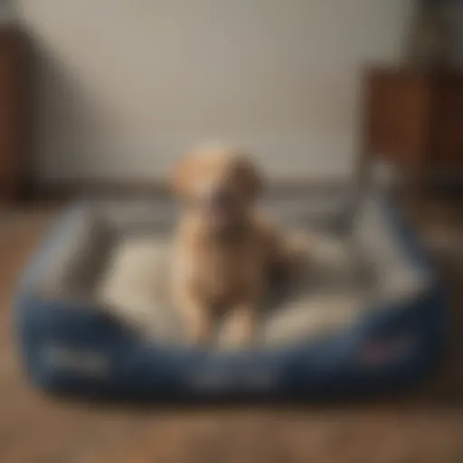 Lands End dog bed insert showcasing premium materials and design