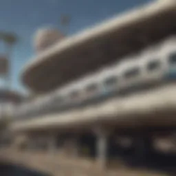 Modern Las Vegas Monorail Station