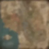 Map showcasing Minerva's locations in Fallout 76