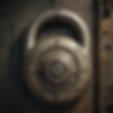 Techniques for Master Lock Manipulation Detailed illustration of lock picking techniques