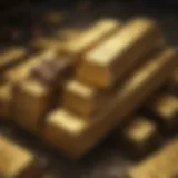 Luxurious Gold Bar Stack