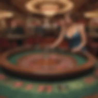 Luxurious Las Vegas Casino Roulette Table