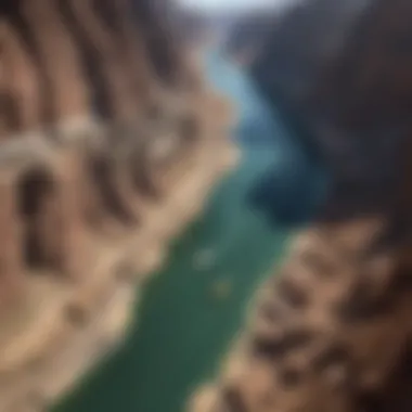 Majestic Colorado River Flowing Through Hoover Dam