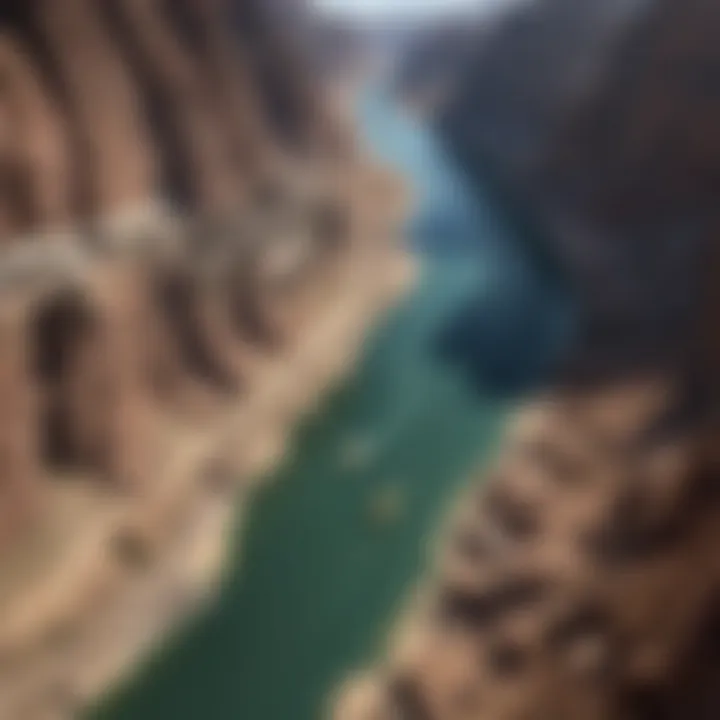 Majestic Colorado River Flowing Through Hoover Dam