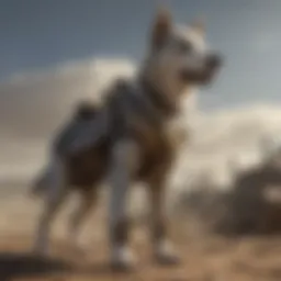 Majestic Dog Armor in Battle