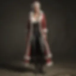 Elegant Mrs. Claus outfit with a modern twist