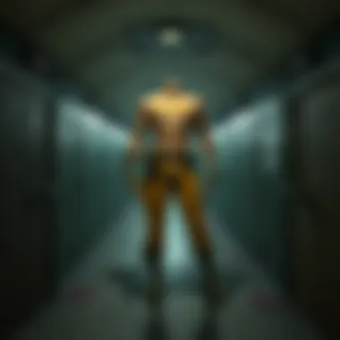 A dimly lit corridor filled with relics of the past.