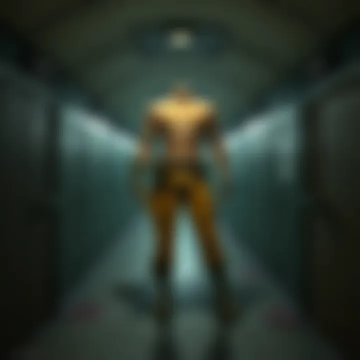 A dimly lit corridor filled with relics of the past.