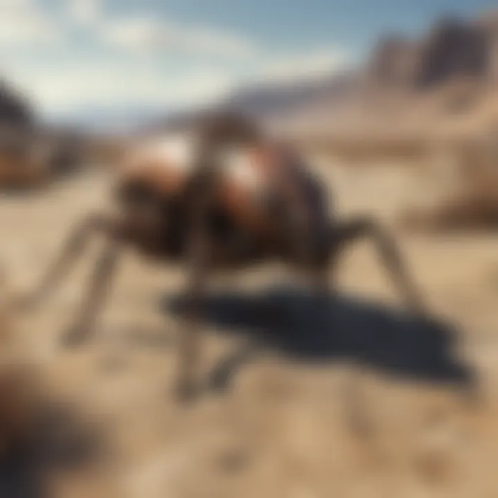 Mutated Rad Roach Crawling in Wasteland