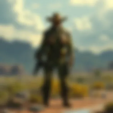 Post-Apocalyptic Fallout Landscape An illustration of the iconic Fallout world, showcasing its post-apocalyptic landscape