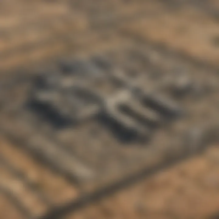 Aerial view of Nellis Air Force Base