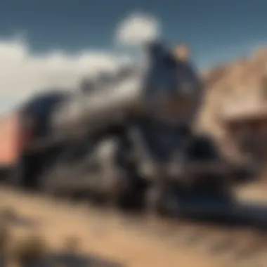 Iconic Steam Locomotive Exhibit Vintage steam locomotive showcased at Nevada Railroad Museum