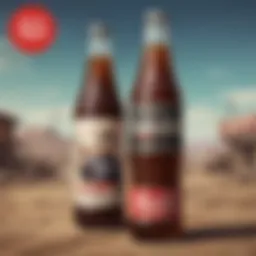 Vintage Nuka-Cola advertisement reflecting 1950s aesthetics