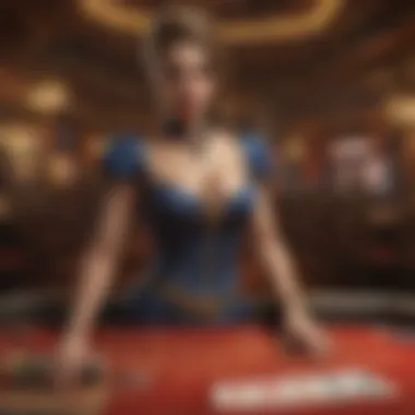 Opulence Amidst the Cards Opulent Casino Interior in Las Vegas