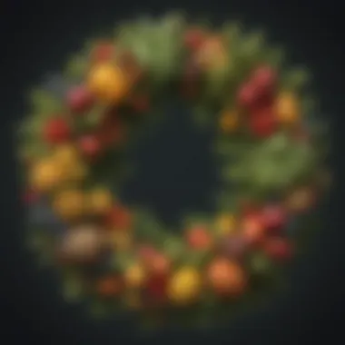 Opulent Tropical Fruit Wreath Opulent Tropical Fruit Wreath