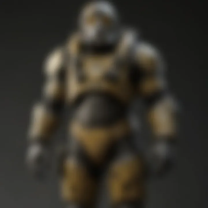 Detailed view of advanced radiation resistant suit technology