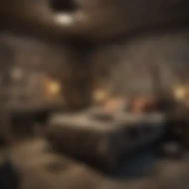 Complete Raider-Themed Bedroom Transformation Overall view of a fully designed raider-themed bedroom