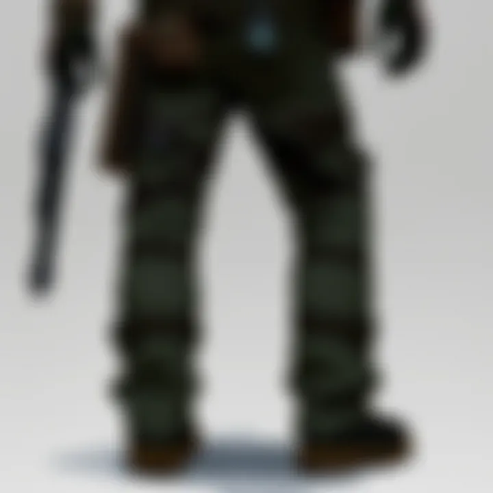 Embodying Survival: Raiders Pants in the Fallout World Character in Fallout wearing Raiders Pants in a post-apocalyptic landscape