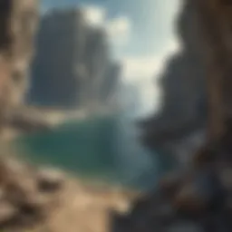 Scenic view of Rock Point's rugged cliffs and serene waters