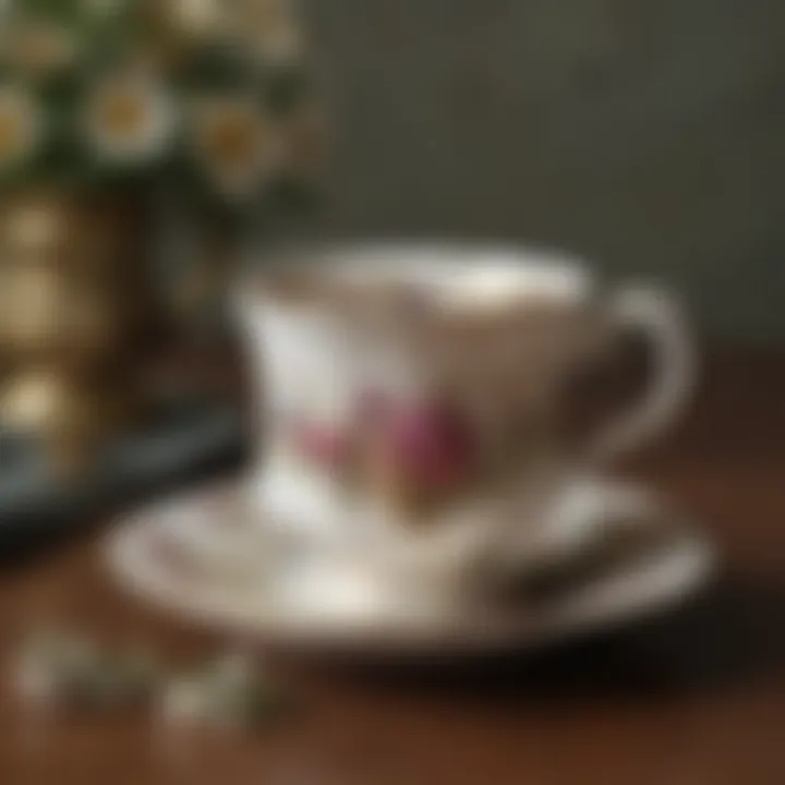 Exquisite Royal Grafton Tea Cup with Floral Motif