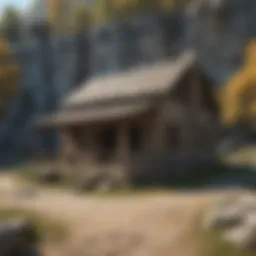 Rustic Cabin Exterior Amidst Seneca Rocks