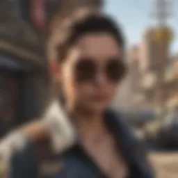 Sleek Sunglasses Reflecting Urban Elegance