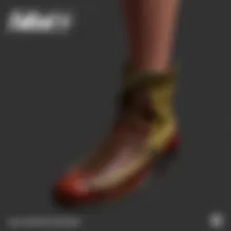Detailed view of Sole Survivor shoes showcasing unique design elements