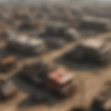 A detailed map highlighting the key locations within the Star City Junkyard.