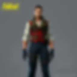 A stylish individual showcasing a layered outfit featuring a vest