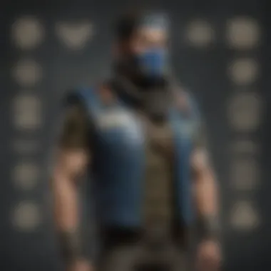 Survival and Identity in a Fallout World An artistic representation of a post-apocalyptic landscape with a bandana and vest