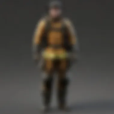 Modern Firefighter Uniform Materials Close-up of modern firefighter uniform materials and their functionalities
