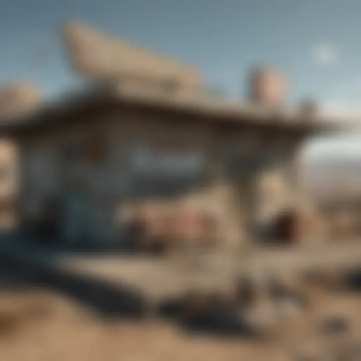 Gameplay scene featuring the Lookout Motel in a Fallout setting