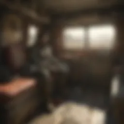 Provisioner navigating the wasteland with a caravan