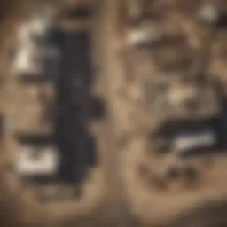 Aerial view of Las Vegas showcasing the contrast between luxury and waste