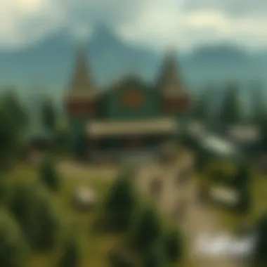 Map of Twin Pine Camps Location Detailed map showcasing the location of Twin Pine Camps in the Fallout universe