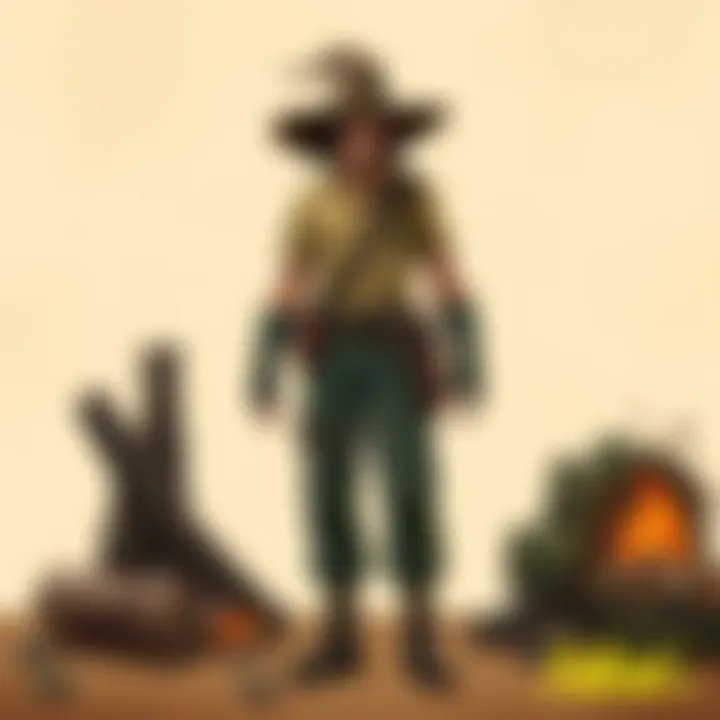 A close-up view of dry twigs and natural fibers used as kindling for a campfire.