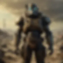 A captivating screenshot of Fallout gameplay depicting a vast post-apocalyptic landscape