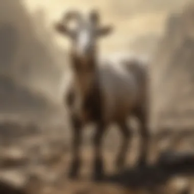 Goat with quirky expression debunking misconceptions about goats