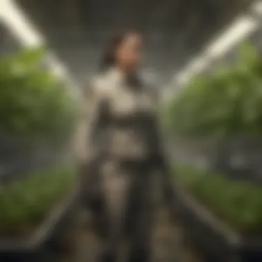Diversity in Hydroponic Cultivation Diverse array of plants growing in a controlled hydroponic environment
