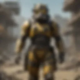 Close-up view of advanced radiation hazard suit material