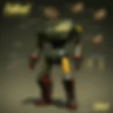 Detailed schematic of a Sentry Bot